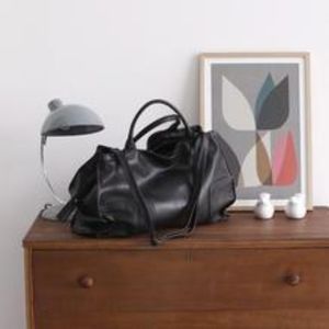 ⭐SALE⭐Top Handle Tassel Vegan Leather Black Tote